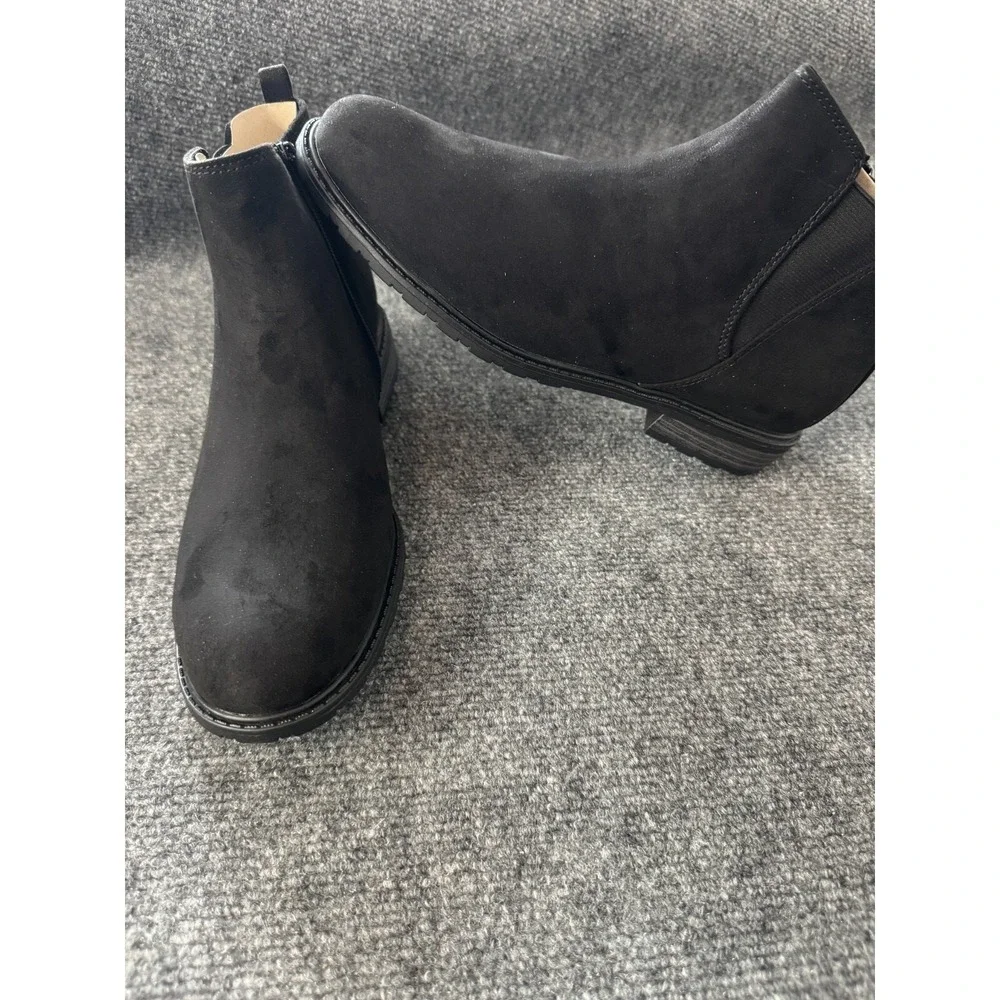 Sonoma Ankle Boots‎ Women's Lottie Black Micro Chelsea size 9 New